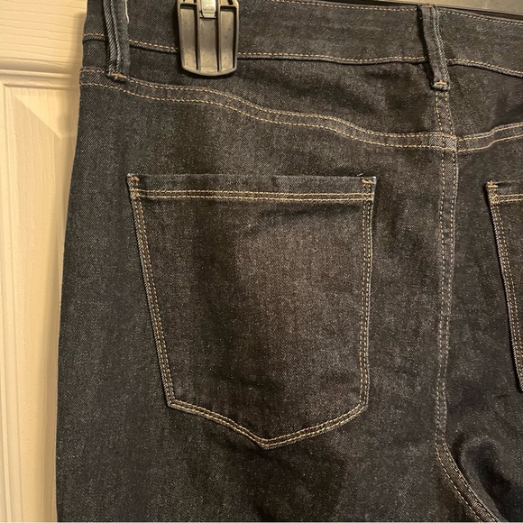 White House Black Market The Sculpt Skinny Flare Dark Wash High Rise Jeans - Picture 5 of 14